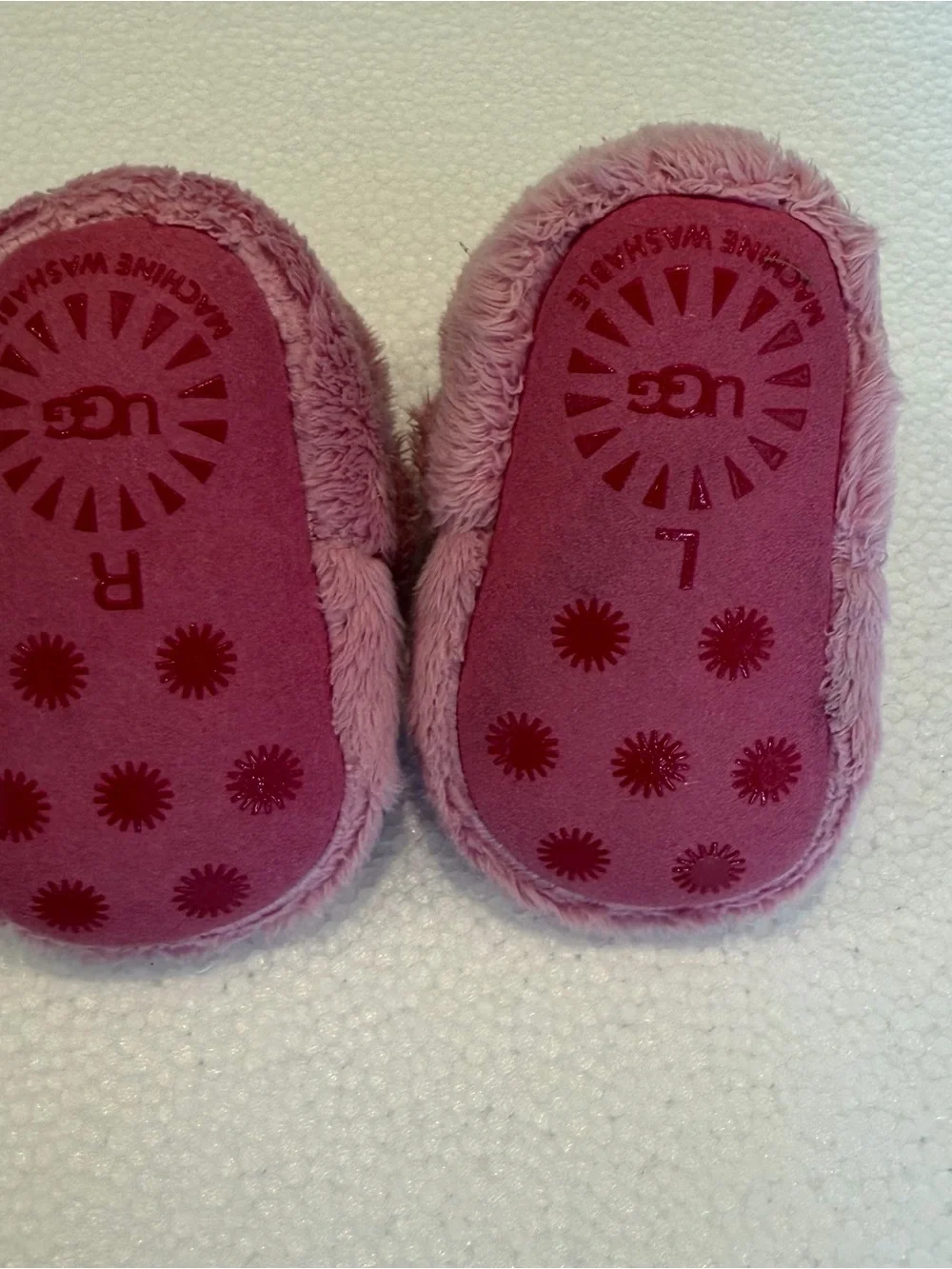 UGG Baby Pink Bixbee Booties Size 0/1